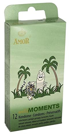 Amor Wild Moments 12 Kondome mit Rippen und Noppen für das Plus an Stimulation