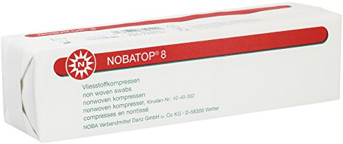 NOBATOP 8 Non sterili Compresse in tessuto non tessuto 4 strati - 7.5 cm x 7.5 cm (200 St.)