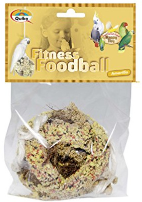 Quiko Fitness Foodball Amarillo 100g - Snack et Jeu pour Oiseaux