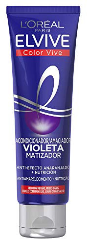 L'Oreal Paris Elvive Color Vive Mascarilla Violeta Matizadora para el Pelo con Mechas, Rubio o Gris, Mascarilla Violeta, 150 ml (Paquete de 1)