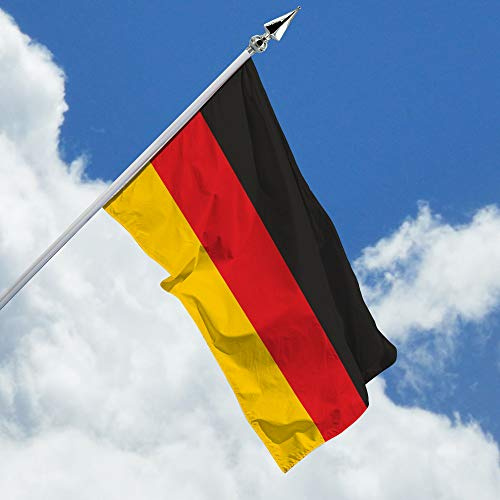 Deitert Deutschlandfahne – 80x120 cm Deutschland Fahne, Haushängefahne aus reißfestem Polyester