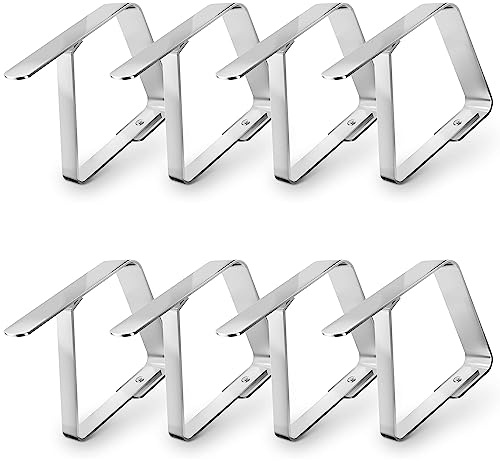 Balinco Fermatovaglia in acciaio inox, porta tovaglia, mollette da tavolo, clip per tovaglia, supporto per tovaglia da 1 a 3 cm