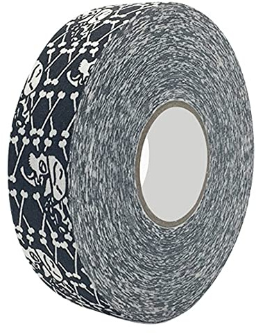 Tomotato Nastro per Hockey, 2,5cm x 25M Nastro Protettivo per Hockey Rotolo di Nastro in Tessuto per Bastone da Hockey su Ghiaccio e su Pista, Protezione per Lama e Impugnatura (Scheletro Umano)