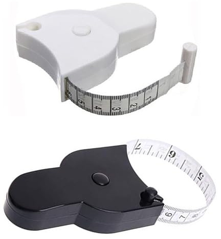 Qinsky Maßband für den Körper,2pcs Körper Maßband 1.5M Körpermessband Fitnessmaßband Sportmaßband für Körpermessung und Gewichtsverlust