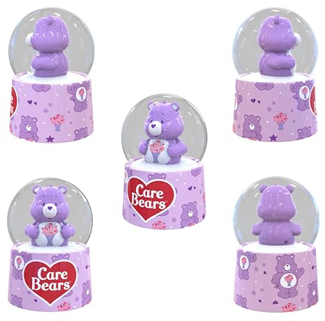 Care Bears Share Bear Mini Light-Up Snow Globe | 3 Inches Tall | Mini, 3.8 Inches Tall, Small