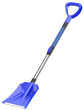 Pala quitanieves para Coche,Pala quitanieves Resistente, Pala portátil, Pala de Nieve para vehículos, Pala de Nieve telescó, Herramienta de Pala de jardín, Entrada de Coche
