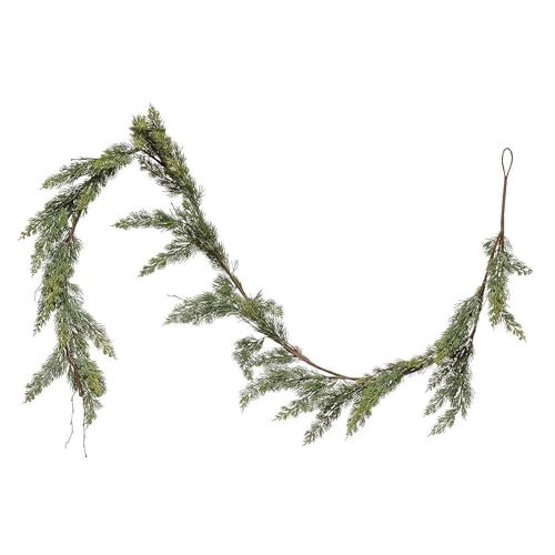 Künstliche Norfolk-Kiefer-Girlanden, Weihnachtsgirlande aus Norfolk-Kiefer, 3 m dichte Norfolk-Kiefer-Girlande, fühlt sich echt an, künstliche Kieferngirlanden für Weihnachten, Urlaub, Kaminsims,