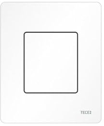 TECE Solid 92424 Urinal Flush Plate with Cartridge for TECE Pressure Flush Housing U1 Matt White
