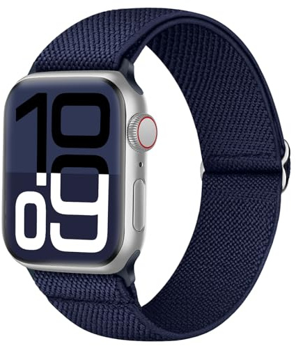Raradev Water-Resistant Elastic Band Compatible for Apple Watch Straps 42mm/46mm/45mm/44mm/49mm/41mm/40mm/38mm Women Men, Stretch Sweatproof Strap for iWatch SE3/Series 11/10/9/8/7/6/5/4/3/2/1