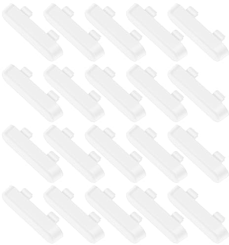 LICQIC Weep Vent Cover, Window Drain Caps, 20 Pcs White | Weep Hole Drainage Covers Double Glazing, for Doors and Windows