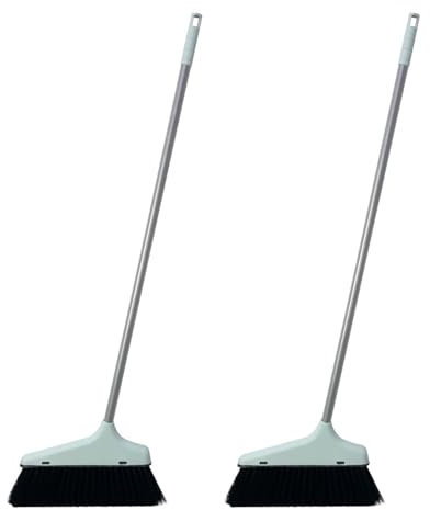 Broom 2pcs household broom outdoor whisk broom floor brush cleaning rubbish simple single broom for sweeping garden street home garage