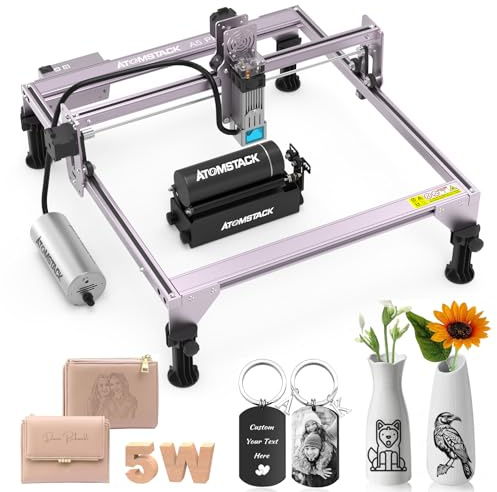 ATOMSTACK A5 P Serie 5.5W Laser Graviermaschine Lasergravur maschine 40W mit 360° R3 PRO Laser Roller F30 30L/min Air Assist Fokus 40W Lasergravurmaschine CNC-Laserschneider