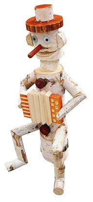 Holzfigur für Garten aus Birke HARMONISTA 55cm Gartenschmuck