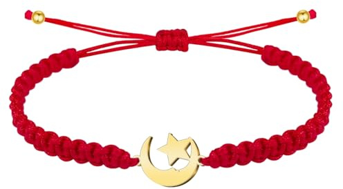 cotigo Pulsera Hilo Destino con Simbolos de acero inoxidable, amuletos de proteccion y suerte, Amuletos contra el mal de ojo - Pulsera Mujer/Pulsera Hombre, regalo original.