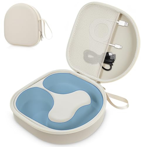 Votoko Hörlursväska, hörlursfodral för JBL Tune 720 BT 710 BT 770 NC 760 NC, för Sony WH-CH720N WH-1000XM4 WH-CH700N WH-CH710N, resefodral med avtagbart innerfack (beige)