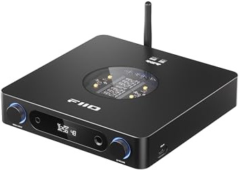 FiiO K13 R2R Desktop DAC & Headphone Amp, High-Fidelity 24Bit R2R DAC, Powerful 2400mW Output, LDAC Bluetooth Streaming, Dual Power Supply, 10-Band PEQ, Balanced XLR & RCA Audio Output (Black)