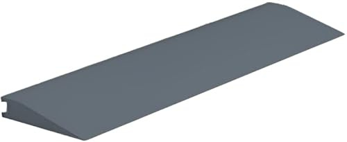 Roppe Rolling Traffic Transition Profile #75, Steel Blue, 3/8 H X 9' L X 3-1/8 W