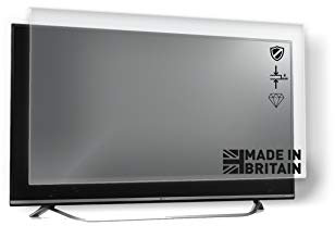TV Screen Protector from 19 inch to 75 inch ULTIMATE Anti UV Acrylic for QLED, OLED, LCD, LED Plasma 3D HDTV (53-54)