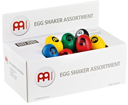 Meinl Percussion Egg Shaker Box - 60 Egg Shaker im Set mit klarem, weichem Sound - Musikinstrument - Kunststoff, Mehrfarbig (ES-BOX)
