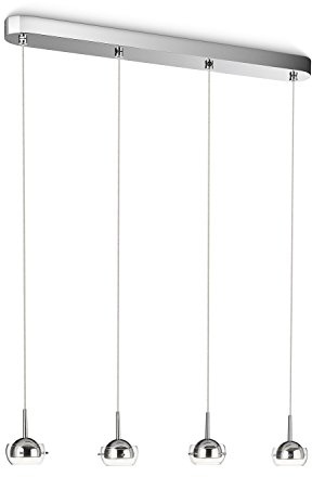 Philips myLiving LED Pendelleuchte Cypress 4-flammig, chrom