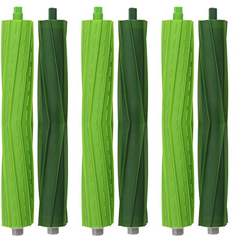 MIRTUX Set of 3 Extractor Rollers Compatible with Roomba E5 E6 i3 i3+ i7 j7 j7+ e5154 e5158 Replacement Accessories Kit for Central Brush Extractor E6 i7+ Replacement Parts