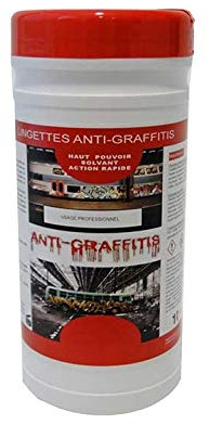 ADH Lingettes anti-graffitis, Boîte de 80 lingettes, Format 24x20cm