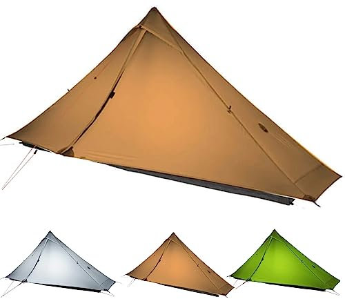 ROOMEDAL 3F UL Gear Lanshan PRO Lanshan Ultraleichtes Zelt 3 Jahreszeiten Rucksackzelt für 2 Personen, wasserdichte professionelle Zelte für Camping, Trekking, Kajak, Klettern, Wandern