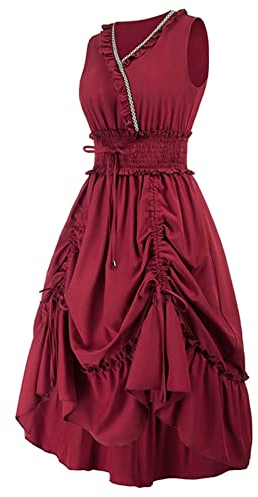 Trachtenmode Exklusives Designer Stehkragen Midi Dirndl Stella inkl. Spitzen Dirndlschürze und Charivari Gr. 34-54 Dirndelkleider für Frauen Mädchen Oktoberfest Outfit Dirndlkleid Trachten Kleid A049