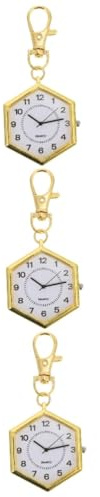 LIFKOME 3stücke Praktische Schlüsselanhänger Taschenuhr Mit Schlüsselring Langlebige Pocket Watch Für Schule Und Alltag Kreative Aufhängedekoration Für Taschen Und Rucksäcke