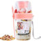 Larfraecy 2 en 1 Gobelets à Céréales à emporter Double Overnight Oats Jar Coupe de yaourt,Pot yaourt avec cuillère,Bol Muesli a Emporter Pour les céréales,le lait,les salades,petits déjeuners (Rose)
