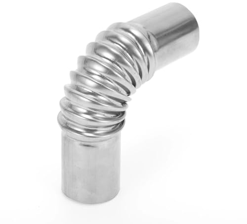 Puntas Escape Silenciador Conector Tubo Escape del Calentador Aire Diésel 24Mm Diámetro Interior 26Mm Diámetro Exterior para Coche, Camión, Autocaravana Autobús Furgoneta Barco Tubo Escape Coche
