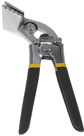 Uonlytech Piegatrice Per Lamiera Strumento Per Piegatura Di Barre Piatte Da Pinze Per Aggraffatura Ganasce Dritte Per Costruzione Di Porte e Finestre