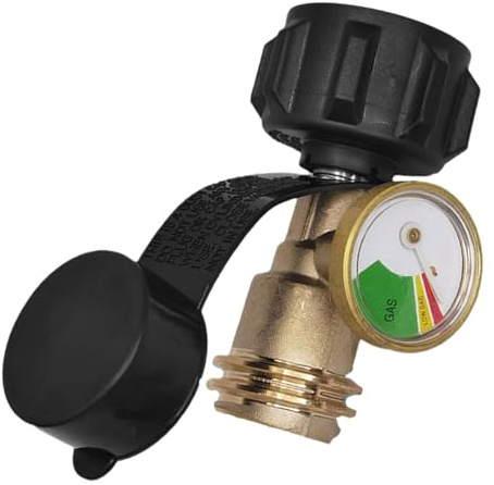 Indicateur de Niveau de Gaz Propane, Jauge de Pression pour Bouteille de Gaz Propane, Appareil De Mesure Résistant Aux Intempéries Pour Brûleur Poêle Chauffage Camping Sur Bouteilles