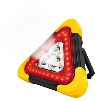 Triángulo Luz de Alerta, Triángulo de Seguridad para Coche con Luz