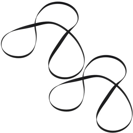 Classicseali 2 correas de transmisión para grabadoras de casete, correas giratorias, 290 mm para tocadiscos, la mayoría de gramófonos con correa, ancho 5 mm