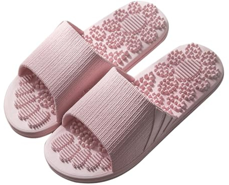 Generisk akupressur massage tofflor män badtofflor män sommar reflexzonmassage sandaler halkfria massageskor avslappnade badtofflor för fotvård avkoppling lätta badsandaler, en, 36 EU