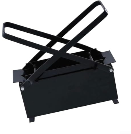 Fabricante de Briquetas de Uso Pesado: Prensa de Papel Manual para Quemadores de Leña y Estufas - Bloque de Ladrillo Eco Fuel 25.6cm