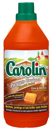 Carolin Nettoyant Sols Parquets Classiques aux 2 Cires d'Abeille et de Carnauba 1 L