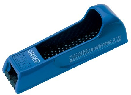 Draper 140mm Multi-Rasp Wood Block Plane | Woodworking Hand Tools | Carpenter Tool | Non-Clogging Blade | 13849