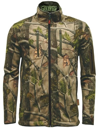 Mens Game Pursuit Reversible Camo Jacket | Camouflage | Waterproof | Breathable (L, Green)