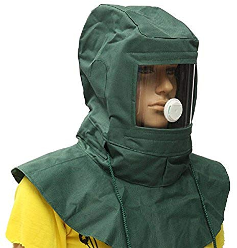 MASUNN Blasting Hood Sand Abrasive Grit Shot Sandblaster Mask Dust Protective Tool