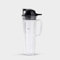 NutriBullet 24 oz Travel Cup with to-Go Lid, Clear/Black,1 Count (Pack of 1)