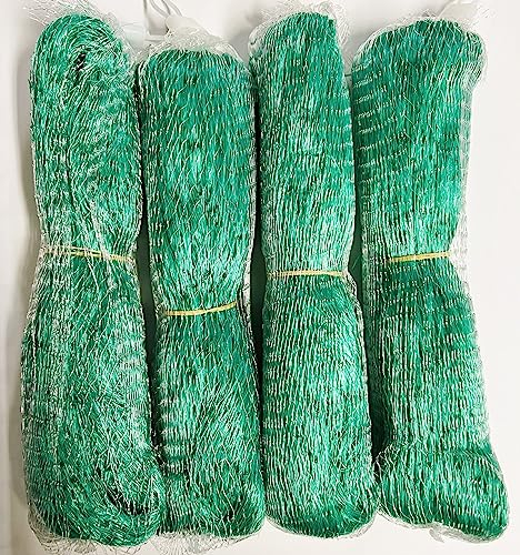 KOVA® 4X Gartennetz 4x5m + 1 Karabiner! Vogelnetz Erdbeernetz Baumnetz gegen Vögel Netz Vogelschutznetz Kirschbaum Vogelschutznetze Balkon Vogelabwehr Vogelnetze Taubenabwehr Teichnetz Garten