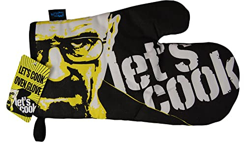 Bomblighters Lets Cook Oven Glove - oven mitt pot holder gift idea for him her kitchen, Multicolor, One Size