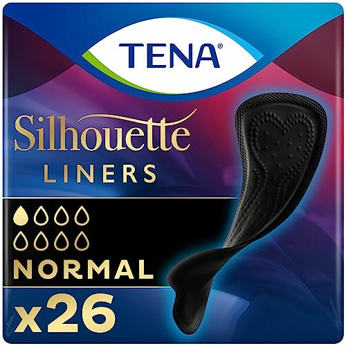 Tena Silhouette Protège - Slips Normal Noir - 10 paquets de 26 protections