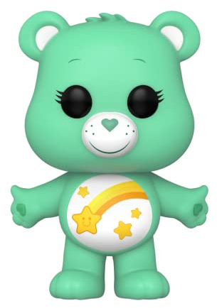 Funko Pop! Animation: CB40- Wish True Heart Bear - Beflockt CH - Care Bears - Vinyl-Sammelfigur - Geschenkidee - Offizielle Handelswaren - Spielzeug Für Kinder und Erwachsene - TV Fans | Pop Animation Care Bears 9,5 cm Actionfigur - Wish Bear #1207