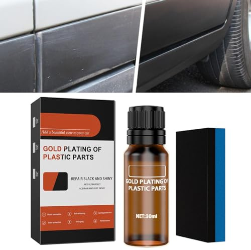Kashyke Kunststoffsanierungsmittel für Autos, Kunststoffpflege Auto, Kunststoffreiniger Auto, Auto Kunststoff Auffrischer, Kunststoff Auffrischen, Kunststoffsanierung Auto (1pc)