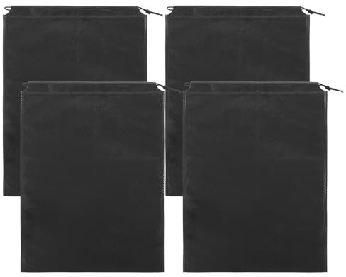 4 Stück Schuhbeutel mit Kordelzug, Reise Schuh Stoff-Beutel Atmungsaktive Schuh-Organizer-Taschen Große Schuhaufbewahrungstasche Schuhsäcke für Männer Frauen zum Schutz und Aufbewahren von Schuhen