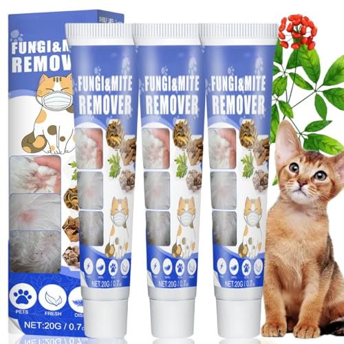 3Pcs Pet Mite Repellent Cream,Dog Itching Skin Treatment,Pet Anti Mite Cream,Itchy Dog Skin Relief,Cat Mite Treatment,Cat Cream for Itchy Skin,Mite Remover for Dogs,Itchy Dog Cream,Anti Itch for Dogs