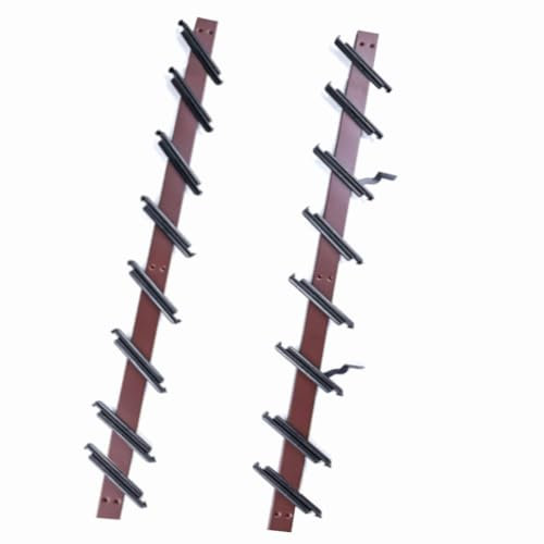 be hide Meccanismo per persiane orientabili Comando per persiana lamelle, Guide 114 cm Marrone Kit per lamelle in Vetro Sistema per terrazze e balconi per Finestra